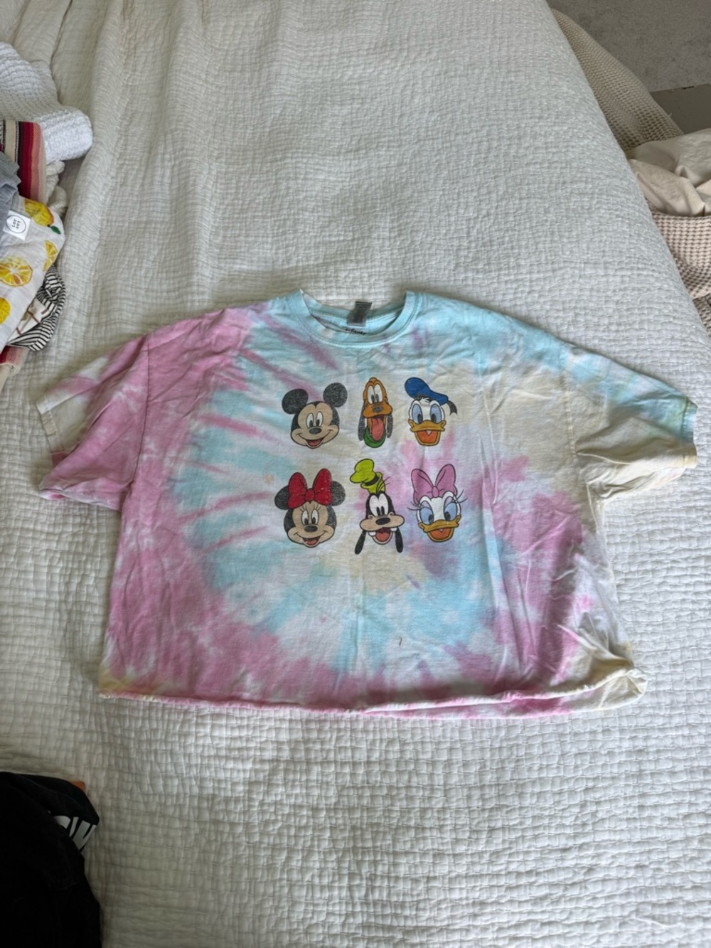 Disney Tie-Dye Short Sleeve Tee - Pink & Blue